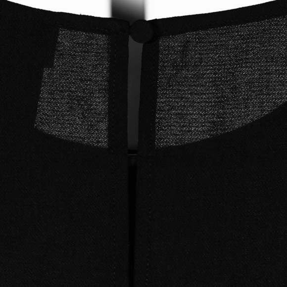 H&M Women's Black Long Sleeve Dress Puff Sleeve Party Cocktail Shift XS NWT - Picture 10 of 10